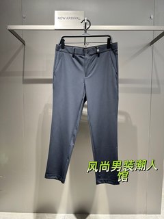 B1GBD3102 太平鸟男装23年秋季新款时尚藏蓝修身百搭针织休闲长裤