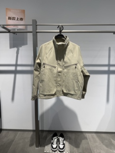 B2BCG1160 太平鸟男装2026年春季新款立领工装夹克宽松多口袋外套