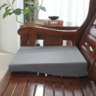 定制前低后高沙发垫老式 木制一二三沙发坐垫红木沙发垫联邦椅坐垫