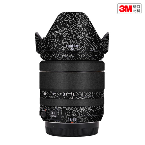 玛彩克 适用于富士XF18-55镜头保护贴膜1855贴纸 卡通国潮贴皮3M