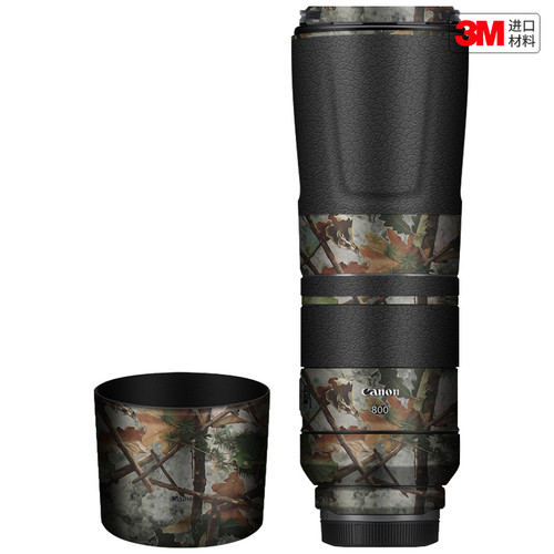 玛彩克 适用于佳能RF800 F11镜头保护贴膜迷彩贴纸涂鸦卡通贴皮3M