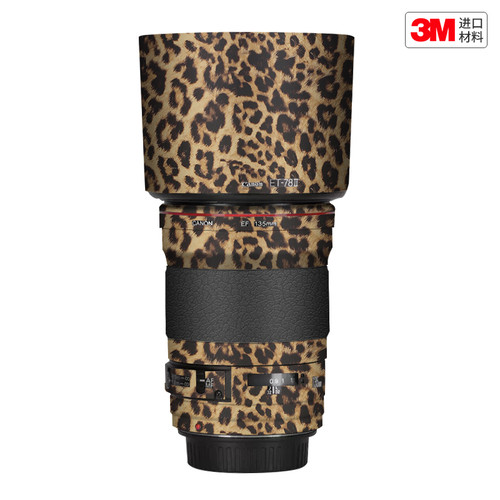 玛彩克 适用于佳能EF135 F2镜头保护贴膜 卡通贴纸迷彩改色贴皮3M