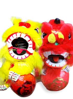 摆件狮子工艺品圆球狮
