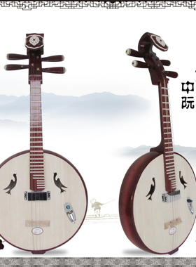 海浪乐器正品演奏电声中阮乐器电声小阮12律电中阮乐器电小阮乐器