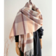 加大版 澳洲羊毛WOOL100%羊毛围巾加大加厚经典 格纹围脖披肩两用