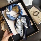 箱包100%桑蚕丝围巾真丝丝巾领巾百搭70cm方巾 设计款 2026春季 新款