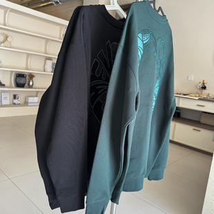 男女同款 25新重工款 出口韩国圆领宽松卫衣