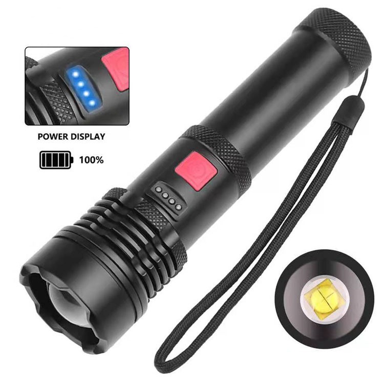 钮明变焦电筒Type-C充电孔