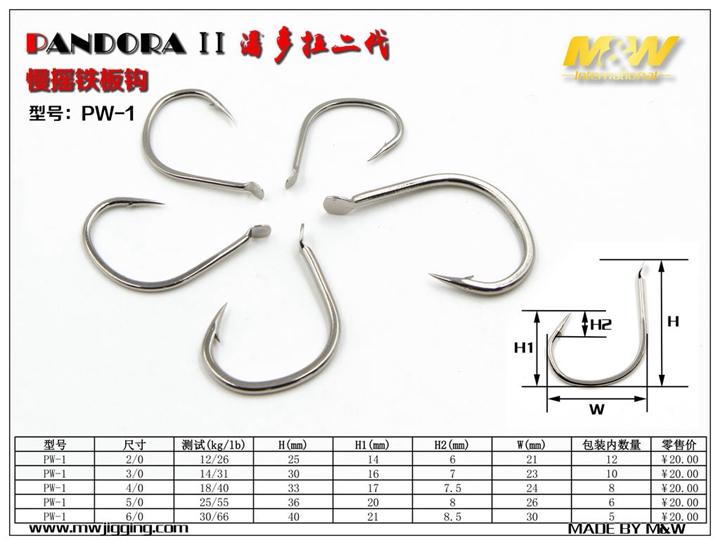 mwpandoraii潘多拉轻型铁板钩