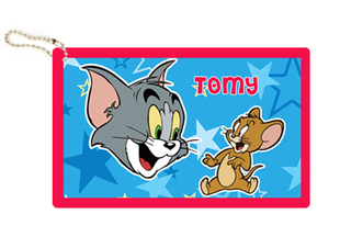 ins网红萌宠tom and jerry猫和老鼠行李箱牌旅行包包吊牌挂牌定制
