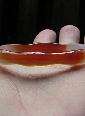 天然巴西玛瑙手镯竹节玉髓