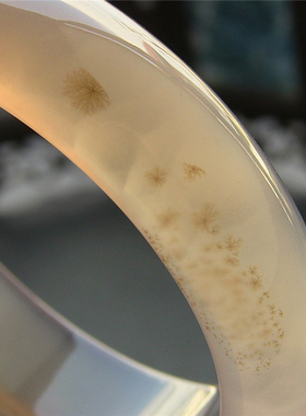 天然巴西加宽原色无优化玛瑙手镯