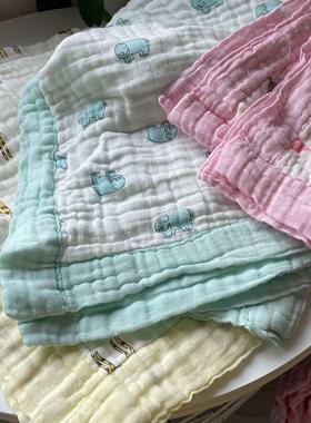 四层muslin棉夏季儿童盖被纱布被小婴儿不掉毛适合幼儿园尺寸包邮