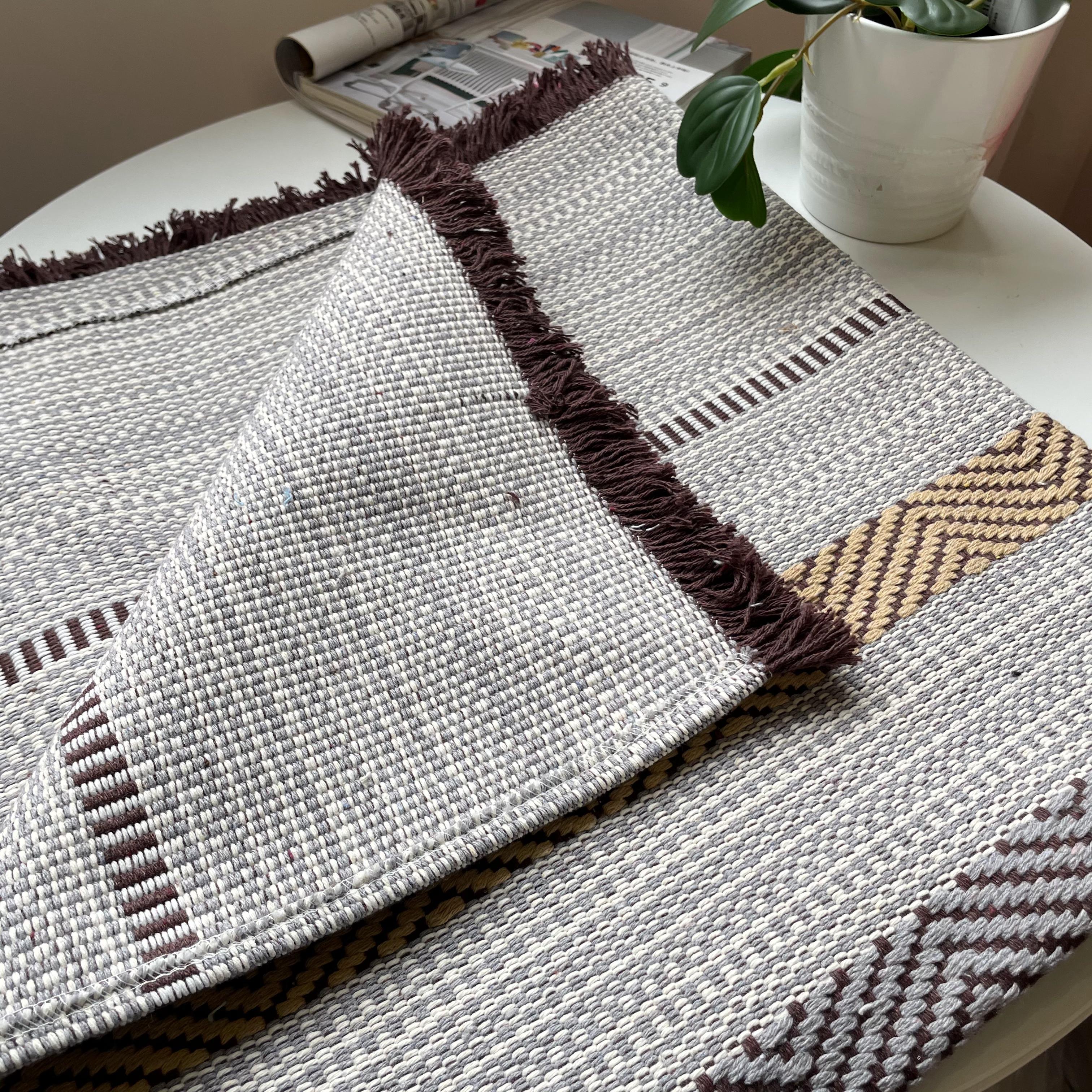 流苏款提花加厚沙发垫坐垫