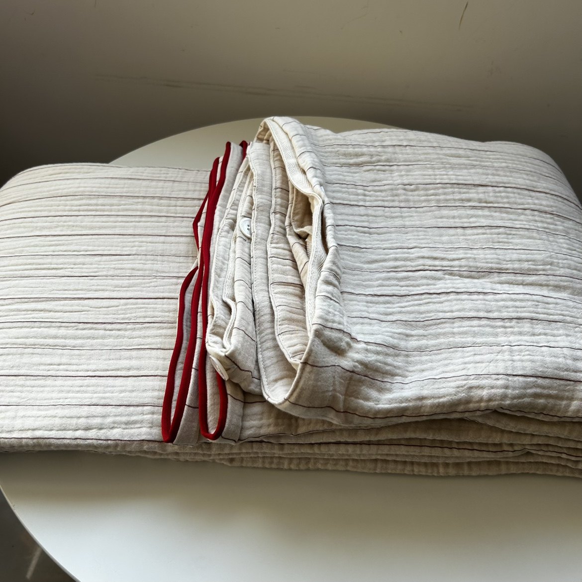 外贸订单剩余微瑕 纯棉双层纱/三层纱有机棉被套枕套柔软亲肤透气