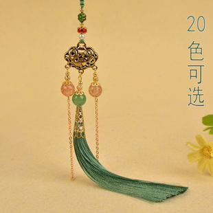中国风古装流苏穗子压襟配饰旗袍挂件复古古典汉服胸针领扣吊坠