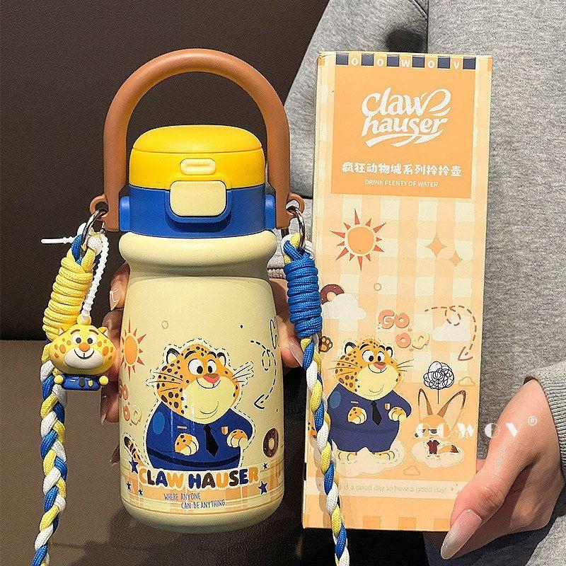 疯狂动物城豹警官保温杯新款高颜值卡通水杯学生便携杯子生日礼物