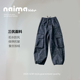 加绒休闲工装 裤 儿童加厚运动裤 女生2025秋冬款 子潮女大童学生裤 子