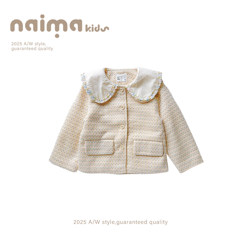 女童加厚外套2025新款韩版秋季儿童装早秋小女孩韩版外套开衫