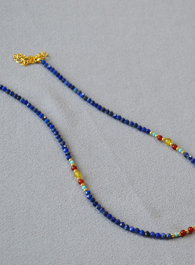 国潮青金石黄铜镀金女