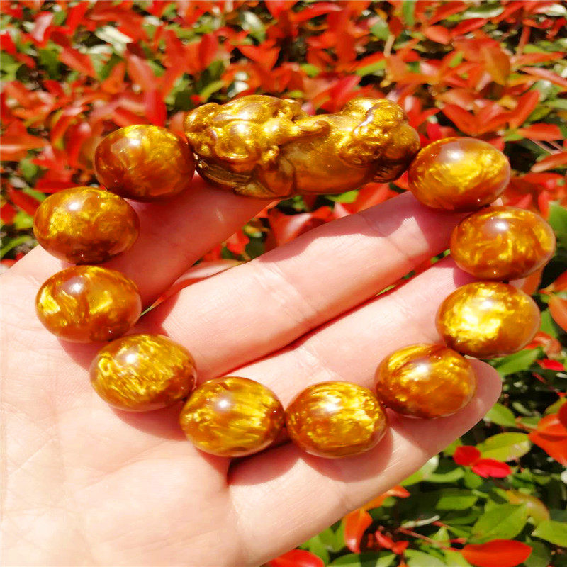 天然金丝海柳貔貅手串手珠念珠佛珠收藏级黑珊瑚男款女士文玩皮休