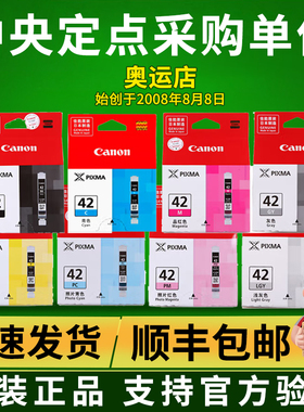 原装正品 佳能42墨盒CLI-42 BK C M Y PC PM GY LGY pro100打印机