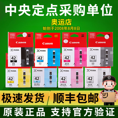 原装正品 佳能42墨盒CLI-42 BK C M Y PC PM GY LGY pro100打印机