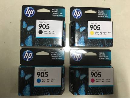 原装惠普905墨盒 HP 905XL 909 6950 6960打印机墨盒 黑彩大容量