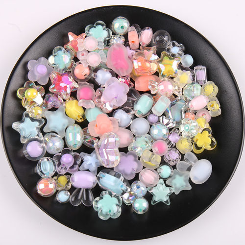 饰品配件亚克力珠中珠散珠串珠子