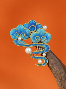 栖石原创中级编绳教程祥云云玦编绳胸针饰品手工编绳首饰