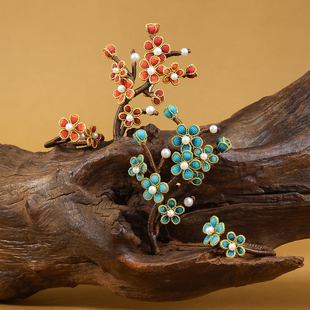 栖石原创中级编绳教程梅花傲寒编绳胸针戒指饰品手工编绳首饰