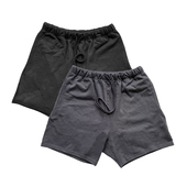 纯色素短裤 做旧街头美式 运动裤 高品质Kanye侃爷Fog风格 美潮新款
