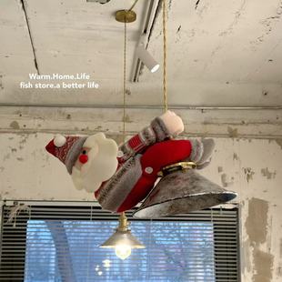 圣诞老人麋鹿雪人挂件装 store 饰品场景布置道具挂饰 Fish