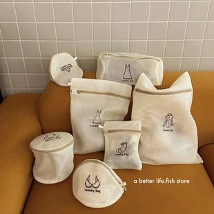 刺绣洗衣袋内衣护洗袋文胸袋内裤 store 袜子衣物袋子 Fish