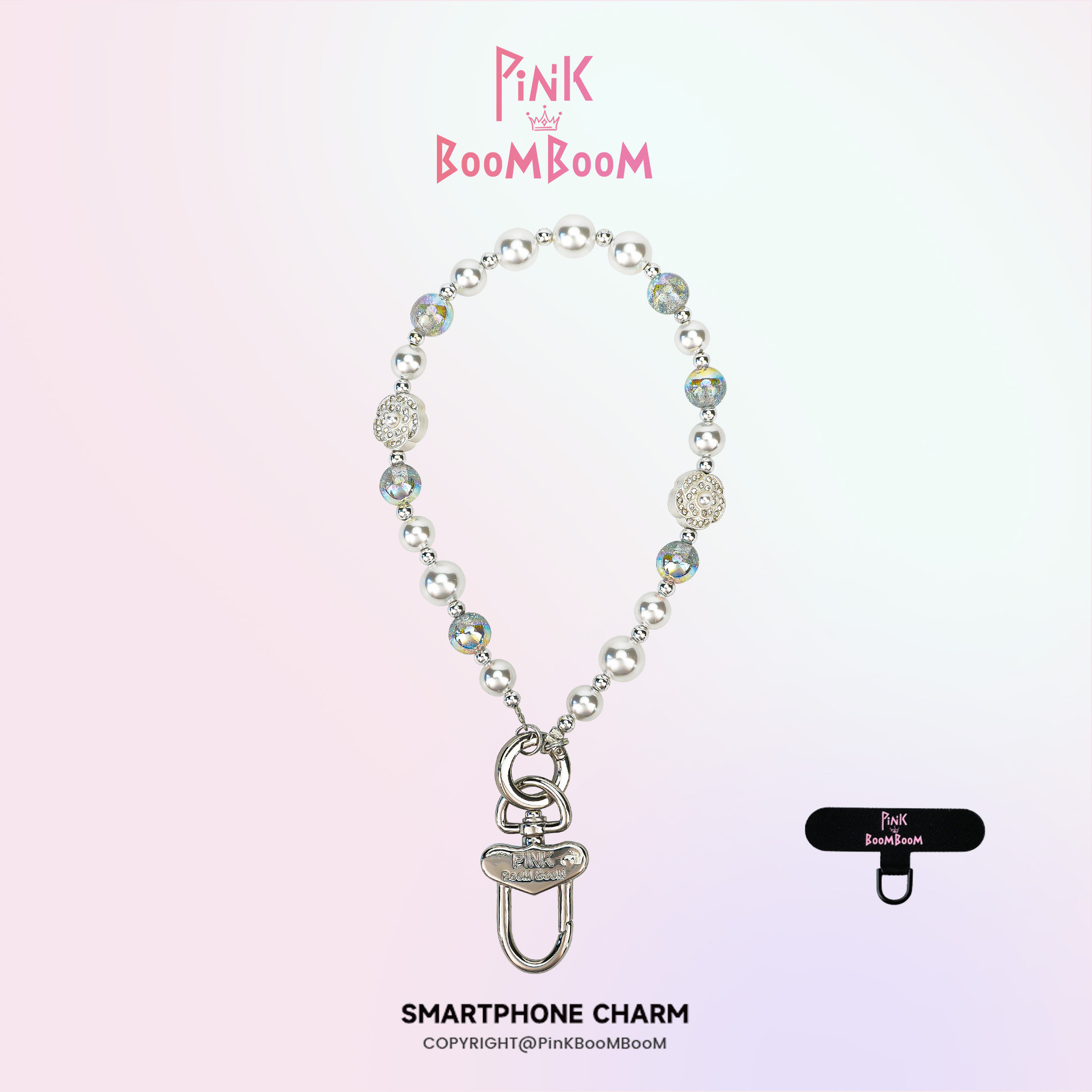 PinKBooM白卡斯原创轻奢手机链挂绳手腕手机壳珍珠链条相机挂饰女