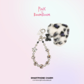 PinKBooM原创豹纹毛绒手机挂链毛球暖暖挂饰挂手腕挂绳防丢高级感