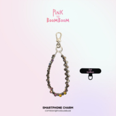 pinkboom水晶珠彩色手机链时尚 高级感手腕挂绳独特钥匙挂饰配饰女