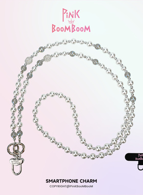 PinKBooM原创超美珍珠斜挎手机链串珠链条挂饰时尚个性手机背带女
