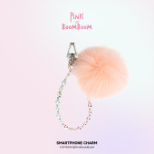 PinKBooM原创轻奢毛球手机珠饰链条钥匙扣包包挂饰高级感手腕挂绳