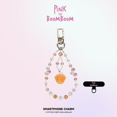 PinKBooM原创纸杯小蛋糕手机链高级感短款手机壳挂饰