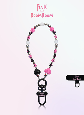 PinkBooM原创设计手工串珠链条高级感手机挂绳女短款手腕绳防丢链