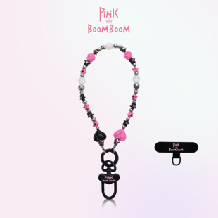 手腕绳防丢链 PinkBooM原创设计手工串珠链条高级感手机挂绳女短款