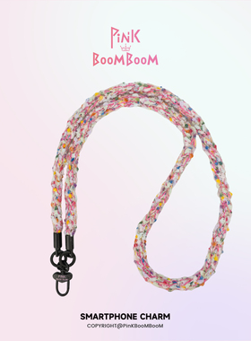 PinKBooM原创独特超好看手机绳斜挎高端毛绒背带防丢手机壳挂链女