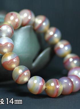 巴西玛瑙一线药师珠手链手串手钏