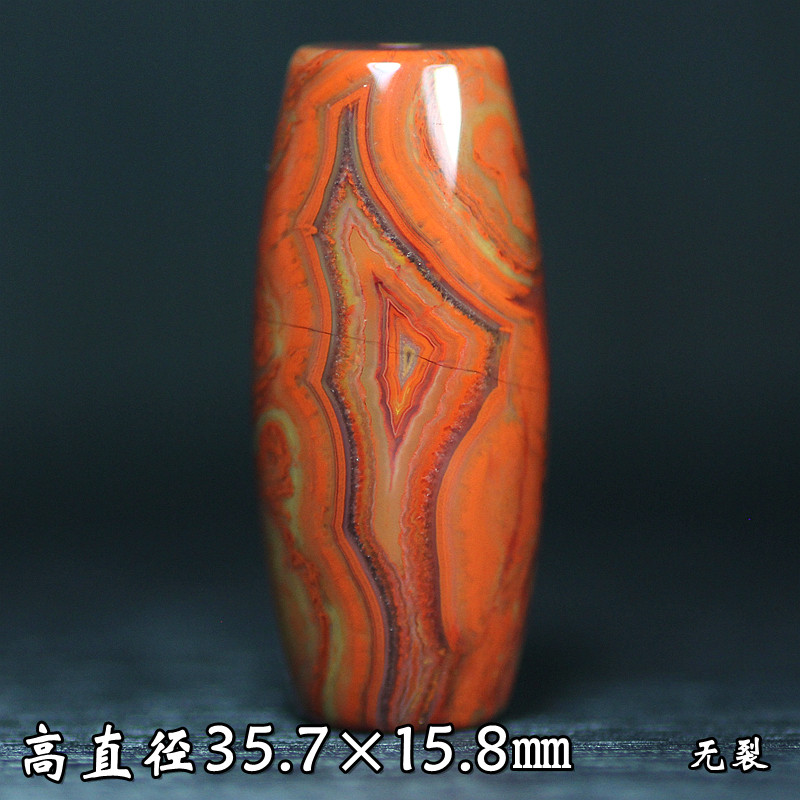 天然北票战国红玛瑙缠丝老料勒子桶珠鼓珠顶珠转运珠配珠锁骨链珠