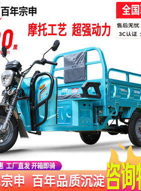 宗申电动三轮车电瓶车快递车货运家用/农用载重摆摊拉货建材车TL2