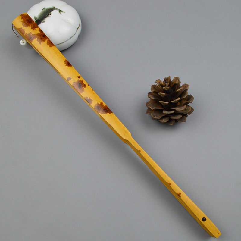 文玩宣纸折扇9.5寸天然斑竹云南红湘妃竹扇骨工艺扇子蜡底红花