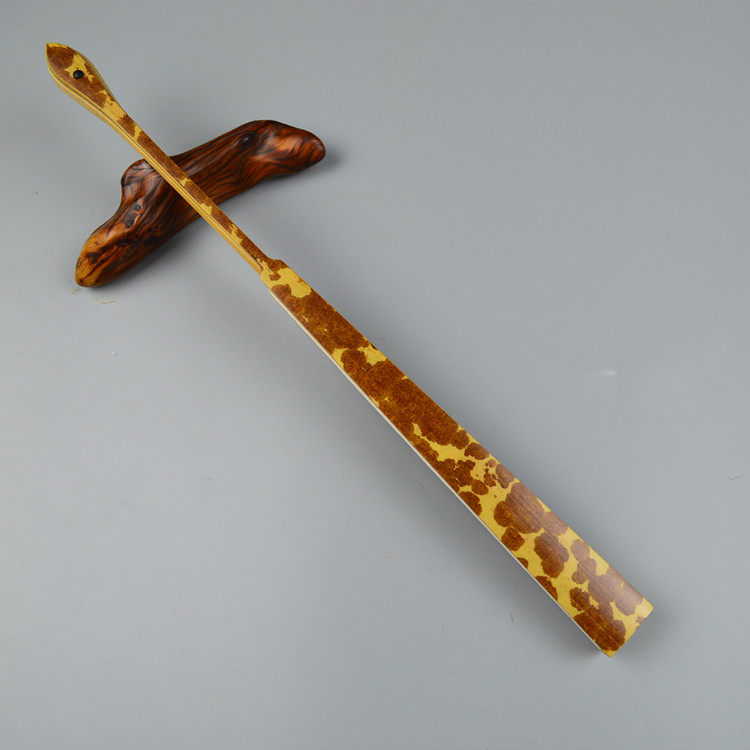 高档文玩折扇10寸天然斑竹云南红湘妃橄榄头扇骨蜡底红花排口2.5