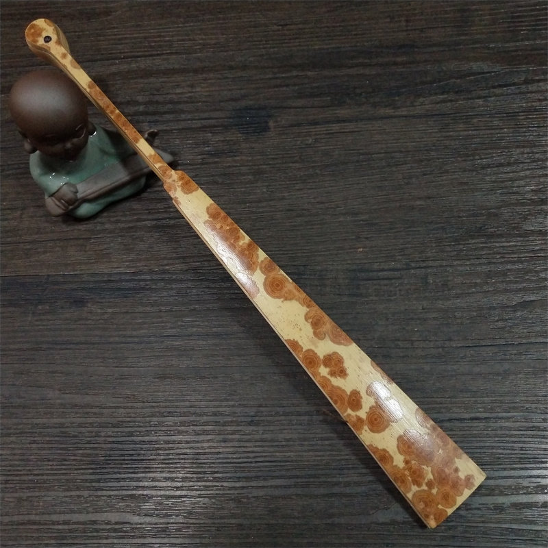 珍藏品文玩折扇10寸13方天然斑竹云南红湘妃圆头扇骨扇子蜡底红花
