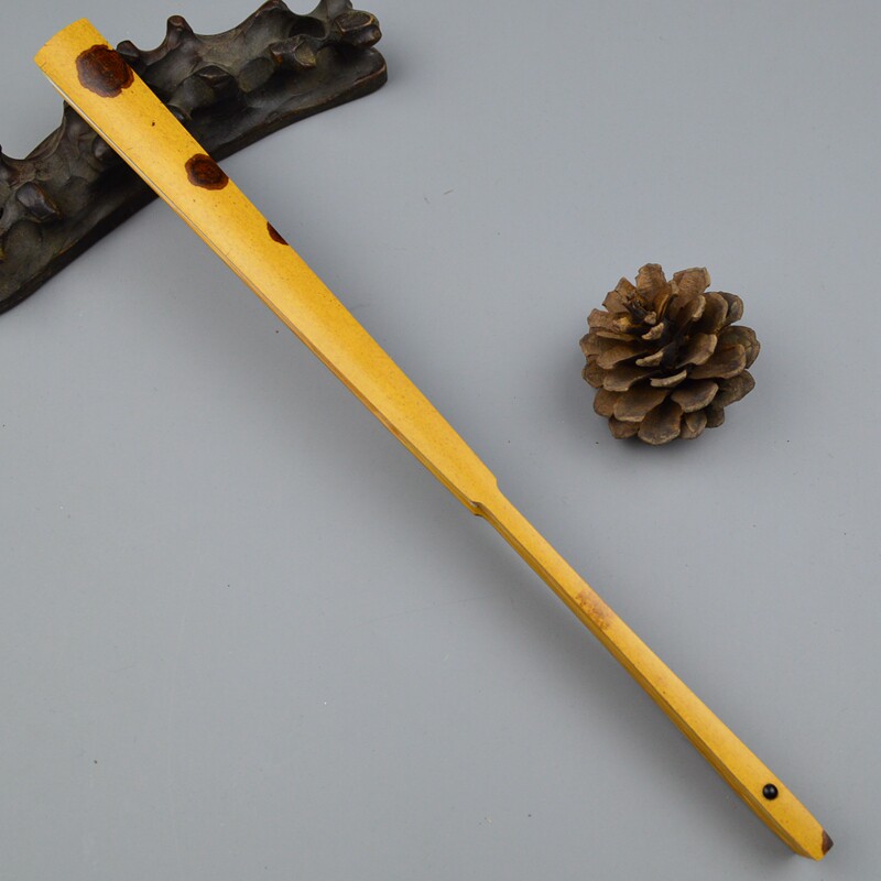 文玩宣纸折扇95寸天然斑竹麻栗坡雷山老料云南红湘妃扇骨蜡底紫花